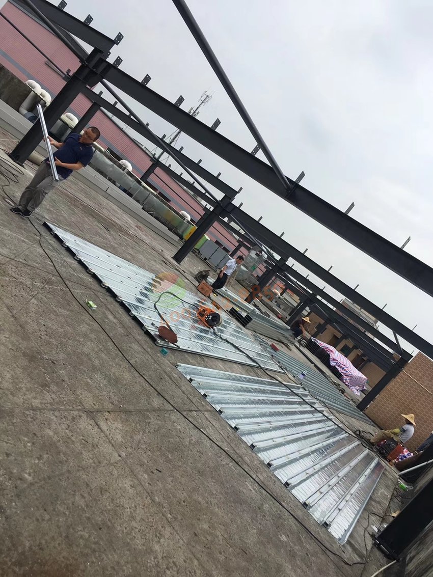 年瑞電子270.54KW光伏發電站鋼結構 年瑞電子270.54KW光伏發電站鋼結構